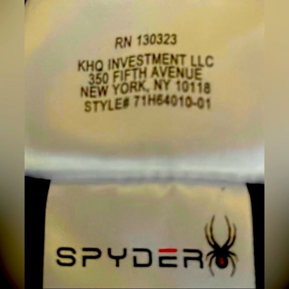 “SPYDER” FULL ZIPPER BLACK FLEECE JACKET SIZE L   EUC - Picture 7 of 7